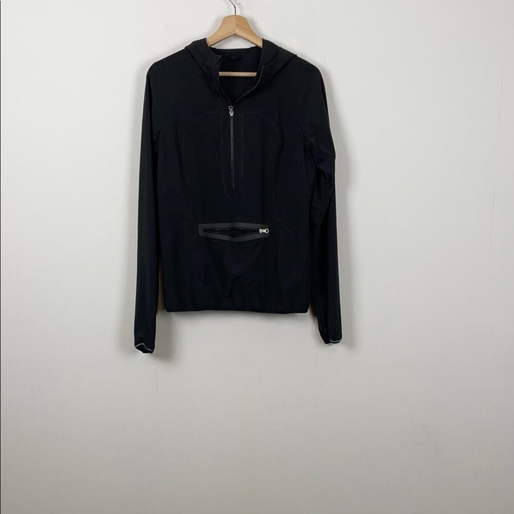 Lululemon 1/2 Zip Athletic Hooded Thumbhole Front Pocket Training Jacket Women 6